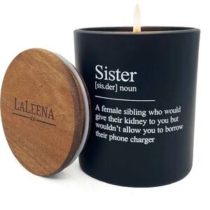 Laleena Candle Gifts for Sisters - Large Scented Soy Candle - Luxury Candles NWT